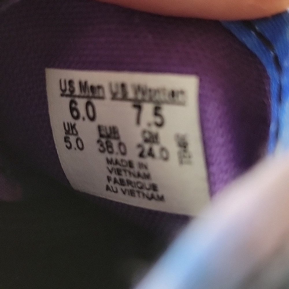 Vans Galaxy Shoes, Men's Size 6, Women's Size 7, Blue Turquoise Purple, Unisex - Picture 8 of 8